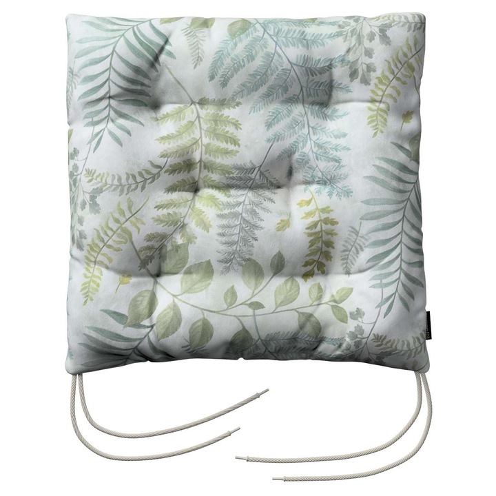 Възглавница за стол, 205-142-46, с дунапрен, 40 x 40 x 8 см, зелена