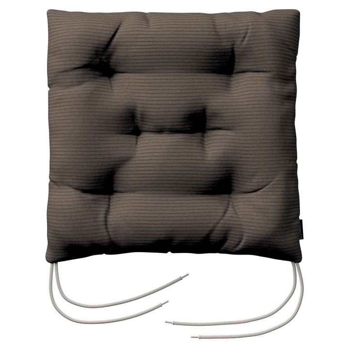 Възглавница за стол, 205-701-37, с дунапрен, 40 x 40 x 8 см, кафява