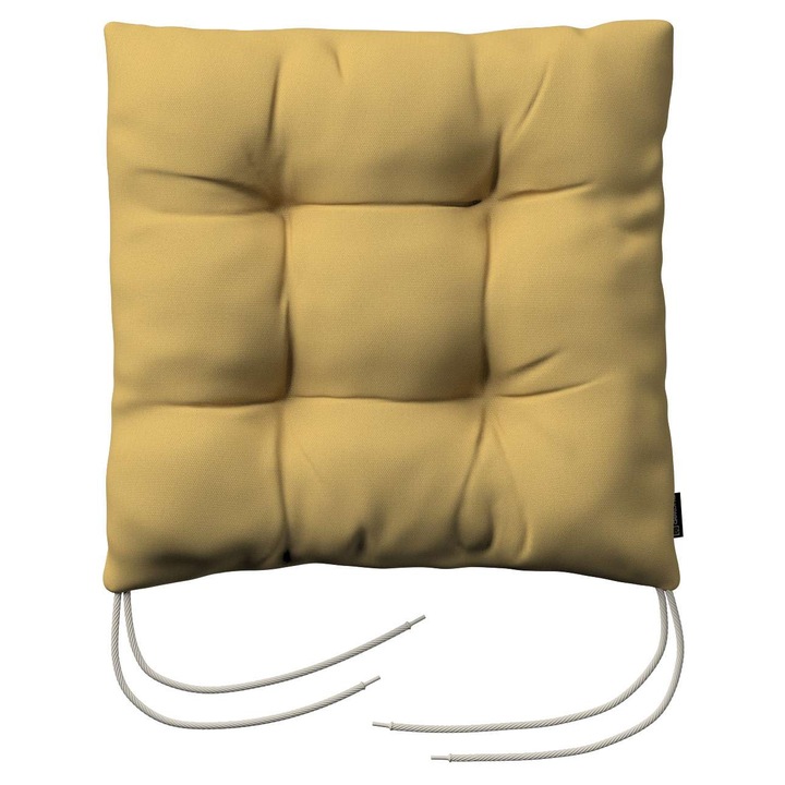 Възглавница за стол, 205-702-41, с дунапрен, 40 x 40 x 8 см, жълта