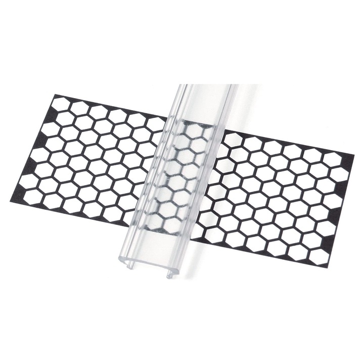 LED LUD LED profil magas fagyasztott, PVC, 2M, fehér