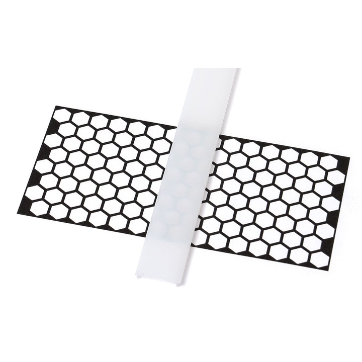 Difuzor pentru profil LED Lumines Basic Frozen, PMMA, 2m, Alb