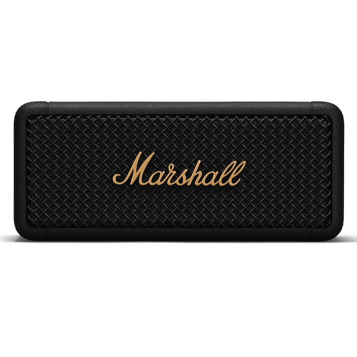 Boxa portabila Marshall Emberton, Bluetooth, rezistenta la apa, Black & Brass