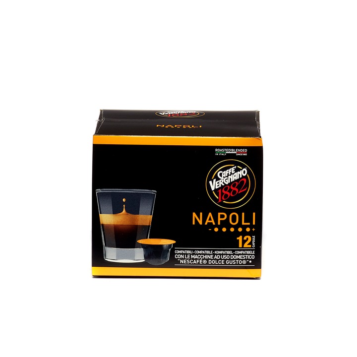 Vergnano Napoli Dolce gusto kompatibilis kávé kapszula, 12 db