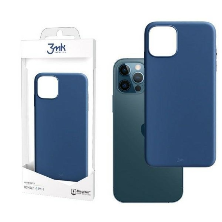 Apple iPhone 12 / 12 Pro - 3MK Matt Case ütésálló matt telefontok, Kék