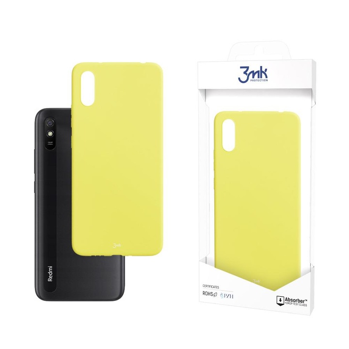 Xiaomi Redmi 9A / 9AT - 3MK Matt Case ütésálló matt telefontok, Lime