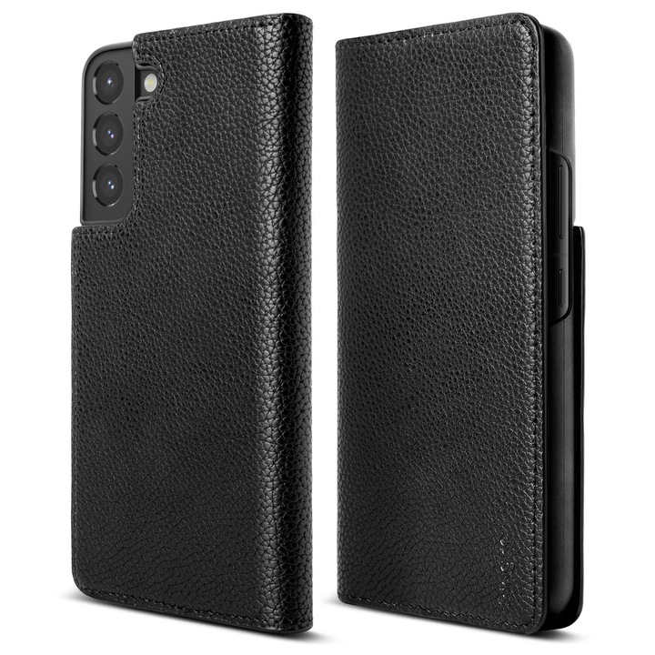 Калъф Ringke Folio Signature, Flip Leather за Samsung Galaxy S22+ Plus, Black