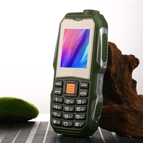 Telefon militar SYNO, 1.8 inch 2800mAh, Radio FM, Lanterna, Dual SIM, Verde