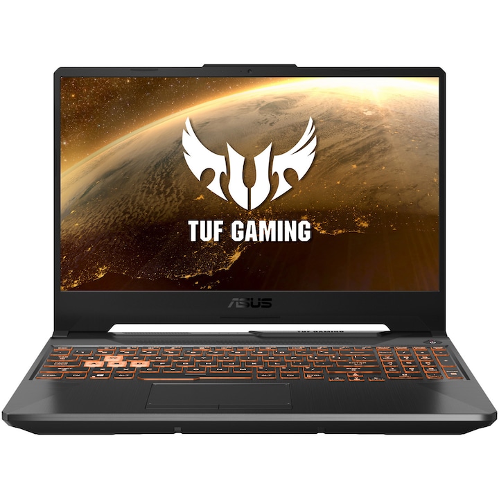 ASUS TUF F15 FX506LHB 15.6" FullHD Gaming laptop, Intel® Core™ i5-10300H, 8GB RAM, 1TB SSD, NVIDIA® GeForce GTX™ 1650 4GB, No OS, Nemzetközi billentyűzet, Fekete