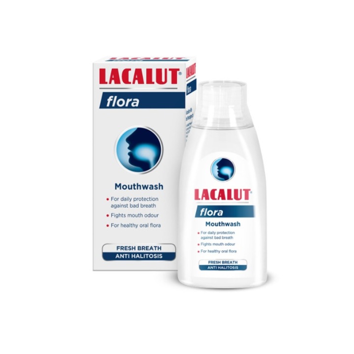 Lacalut Flora Antiplaque szájvíz, 300 ml