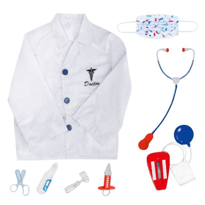 Costum doctor pentru copii cu accesorii incluse, 3-8 ani