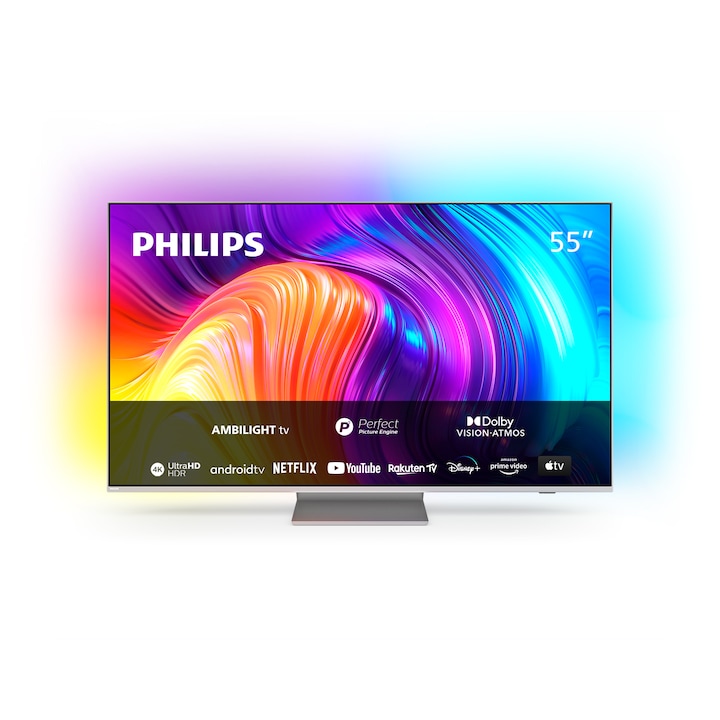 Телевизор Philips LED The One 55PUS8807/12, 55" (139 см), Smart Android, 4K Ultra HD 100Hz, Клас G