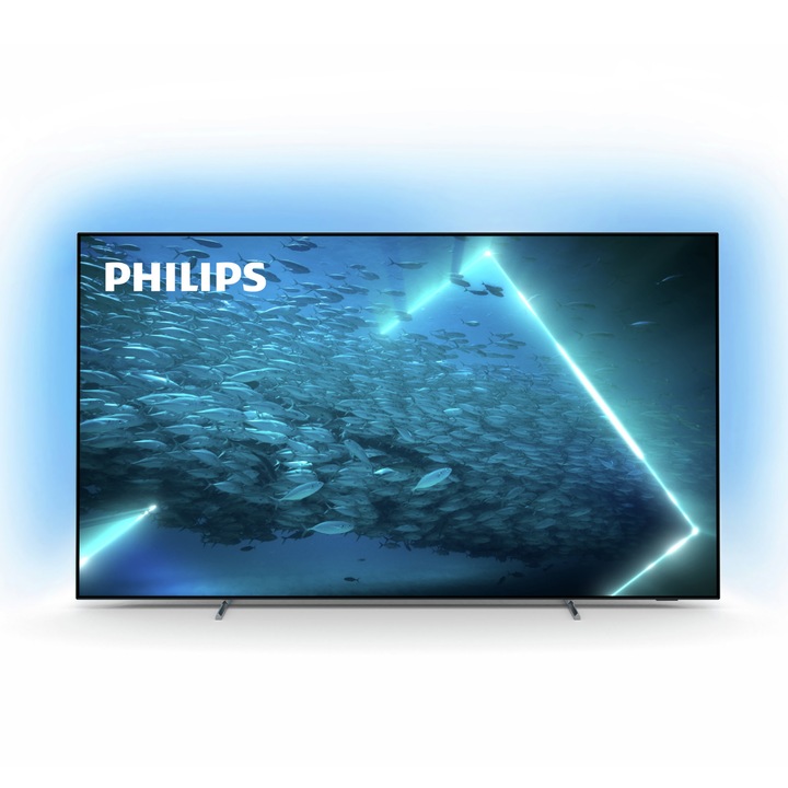 Телевизор Philips OLED 65OLED707/12, 65" (164 см), Smart Android, 4K Ultra HD 100Hz, Клас G