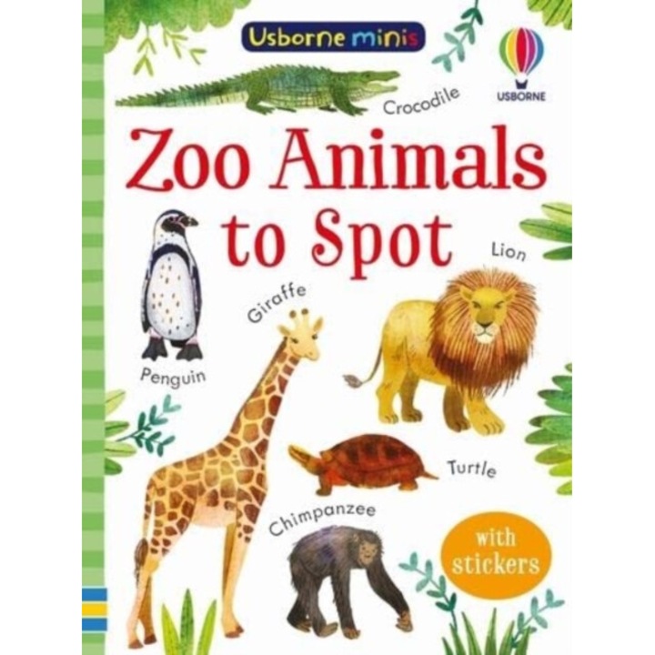 Gyerekkönyv, Usborne, Zoo Animals to Spot, 6 év felett