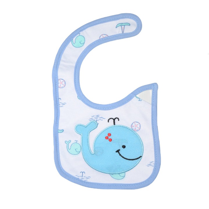 Vízálló előke Mini Junior BVT-3, kék 6+ hónap