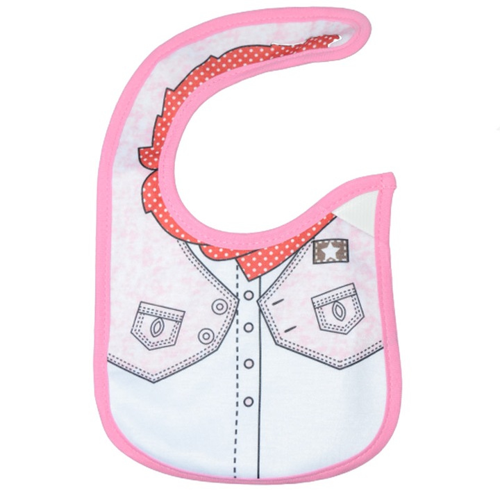 Vízálló előke Mini Junior BVT-6, Pink 6+ hónap