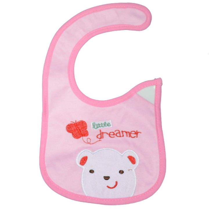 Mini Junior водоустойчив лигавник BVT-8, Розов 6+ месеца