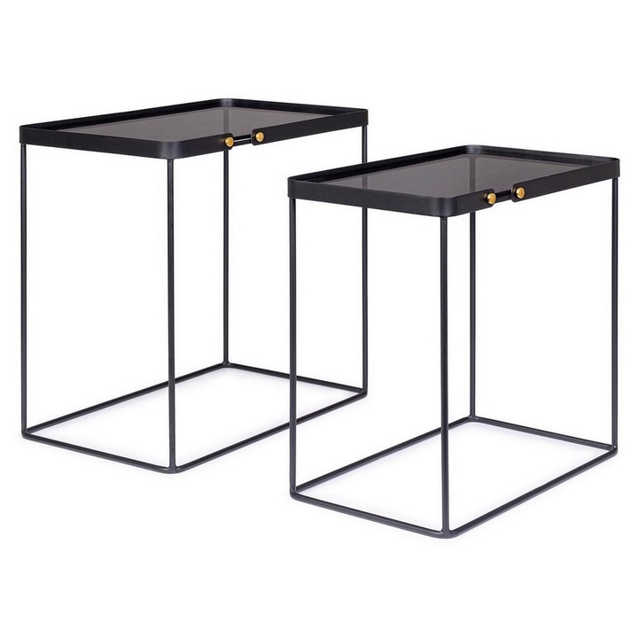 Set 2 masute Zeina 54x31x52 cm, 59.5x36x57 cm