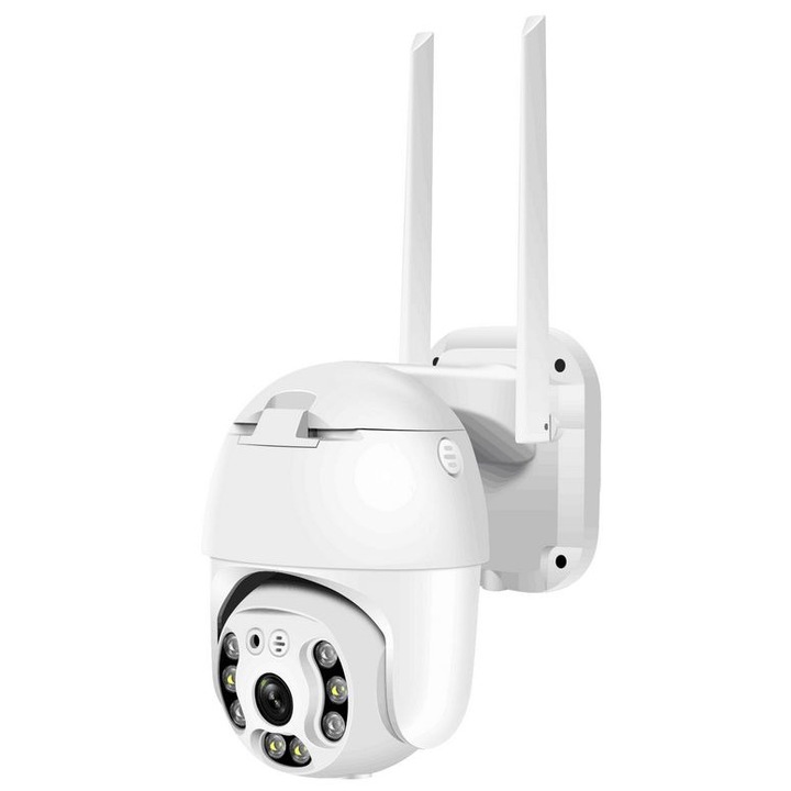 WIFI megfigyelő kamera 8 MP, Ultra HD 4K, beltéri és kültéri, intelligens követés, Micro SD, forgás, mozgásriasztás, kétirányú kommunikáció, 32 GB-os kártya