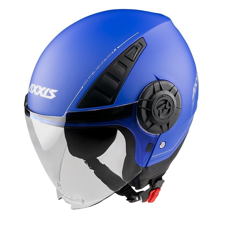Каска Open face скутер Axxis Metro matte blue, XL 61-62cm