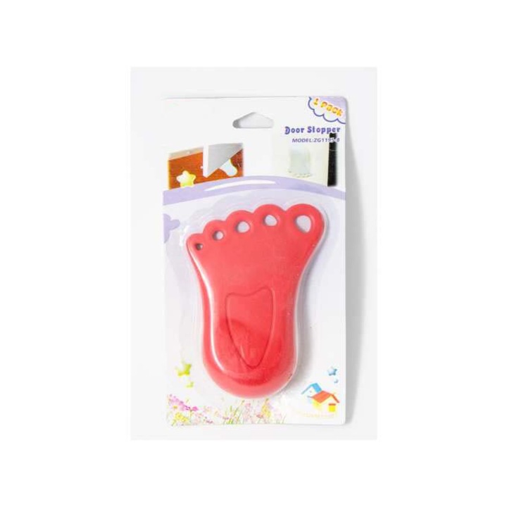 Стопер за врата, баня, форма на крака, безопасност, 5 х 6 см, Dalimag