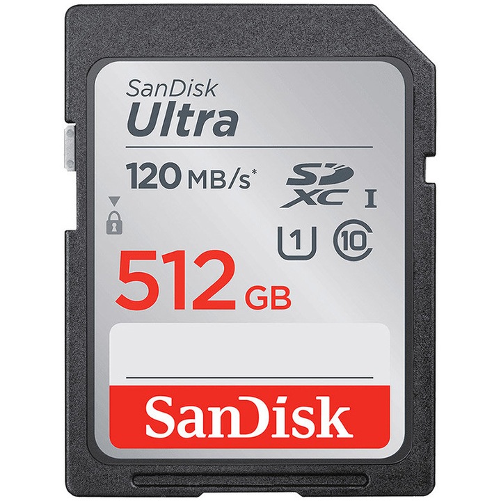 Карта памет SanDisk Ultra, 512GB, SDXC Memory Card 120MB/s