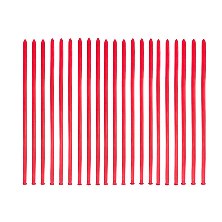 Set 100 baloane modelare, Mbooulc, Latex, Rosu