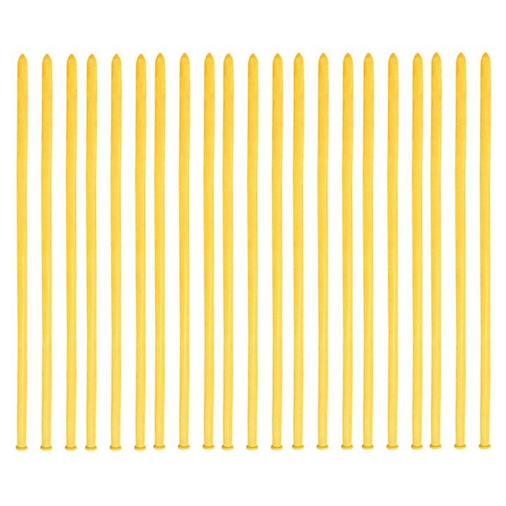 Set 100 baloane modelare, Mbooulc, Latex, Galben