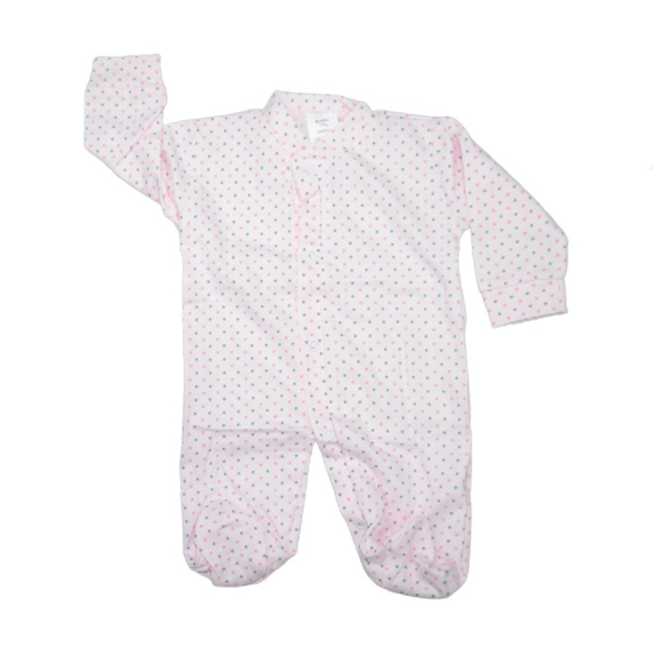 Salopeta cu maneca lunga pentru fete Mini Junior SLPP-13-62, Roz 77838