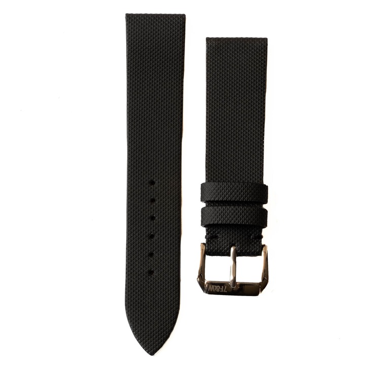 Curea ceas piele naturala All black mediu