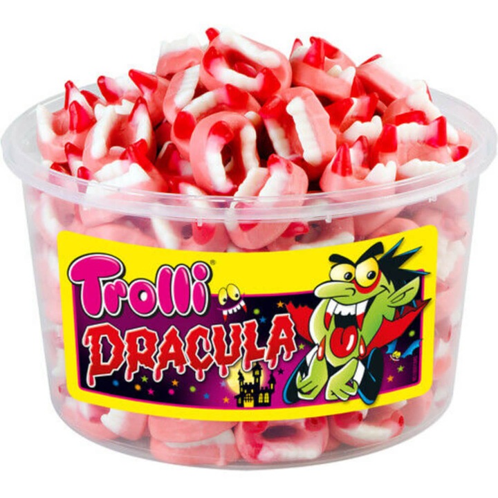 Set 150 Jeleuri de Fructe Trolli Dracula, 1050 g