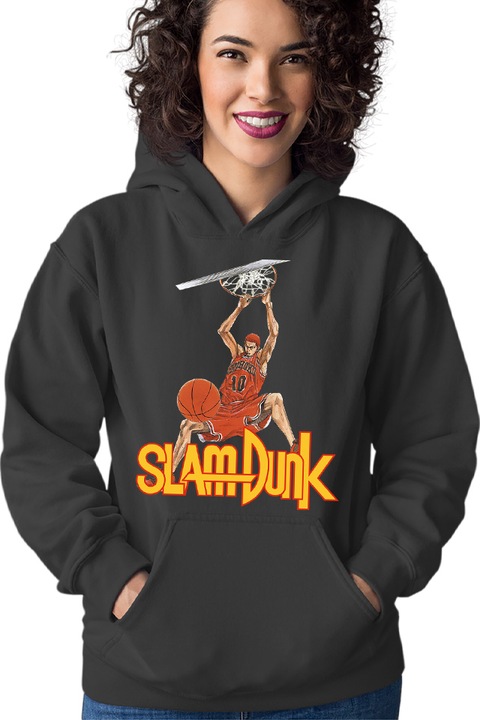 Hanorac Femei Slam Dunk Sakuragi Attack Cosplay OtakuIN, Negru