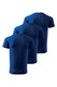 Set 3 tricouri pentru barbati Basic Classic, Malfini, marimea 4XL, Albastru regal