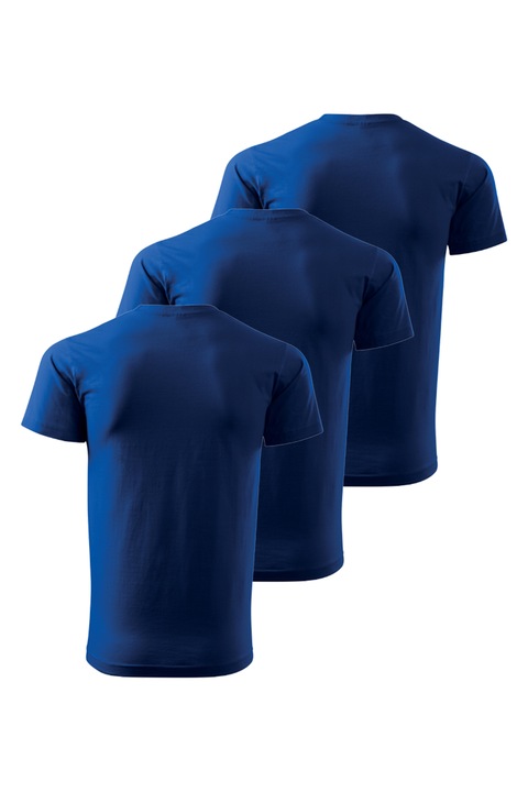 Set 3 tricouri pentru barbati Basic Classic, Malfini, marimea 4XL, Albastru regal