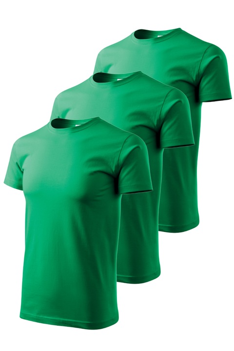 Set 3 tricouri pentru barbati Classic New, Malfini, mix 1, Verde Mediu