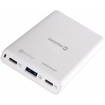 Incarcator de calatorie Swissten 60w pd3.0 & qc4 pps