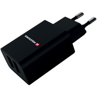 Incarcator de calatorie Swissten inteligent ic cu 2x usb 2.1a cablu de date de alimentare usb/lightning ifm 1,2m, Black