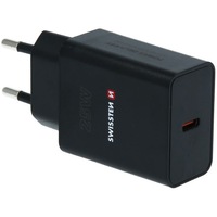Incarcator de calatorie Swissten pd 25w pentru Iphone si Samsung (pachet eco), Black