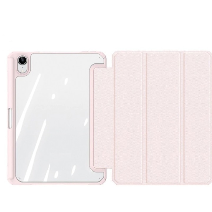 Husa pentru tableta Xiaomi Mi Pad 5, Mi Pad 5 Pro, Sigloo, cu suport Smart Pen, Dux Ducis Toby, roz