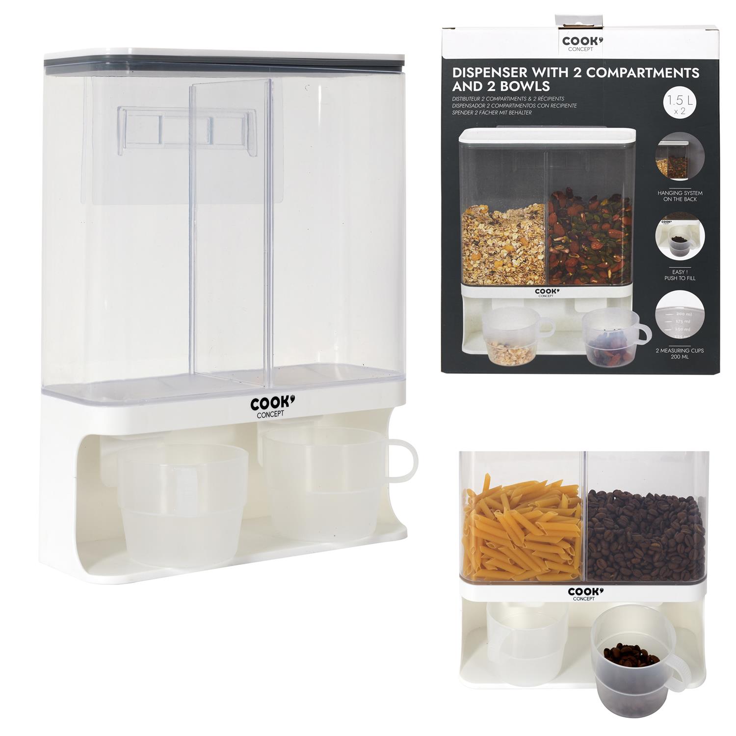 Dispensador cereales Basic 2.9 L- 500 g.