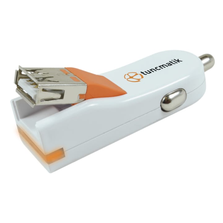 Зарядно устройство за кола Tuncmatik Flexcharger - Micro USB, 1 USB, LED индикатор