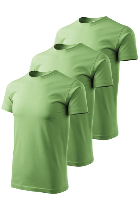 Set 3 tricouri pentru barbati Classic New, Malfini, mix 1, Verde iarba