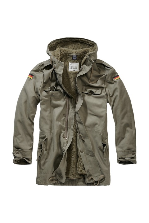 Jacheta parka pentru barbati Brandit Bunda BW, Bumbac, Verde kaki, Kaki