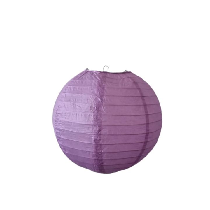 Lampion hartie 35 cm mov