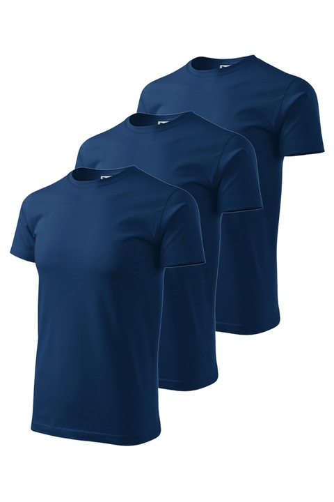 Set 3 tricouri pentru barbati Classic New, Malfini, mix 1, Midnight Blue