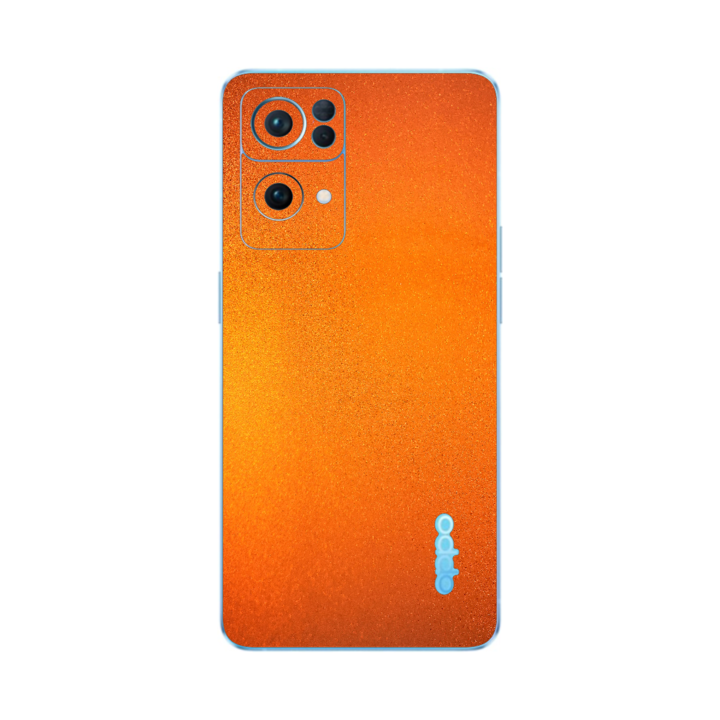 Folie Protectie iSkinz pentru Oppo Reno 7 Pro 5G - Tangerine Dream Simple Cut, Skin Adeziv, Cover pentru Carcasa Spate