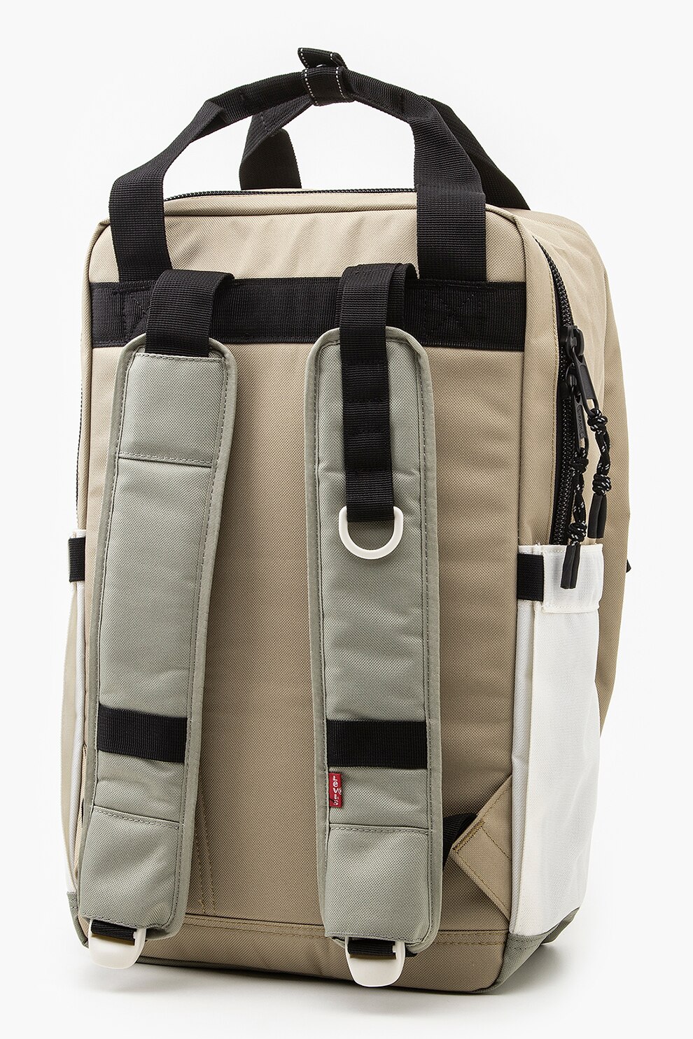 Levi's, Levi's L Pack  hátizsák állítható pántokkal, Fehér, Homokbarna,  Világosszürke 