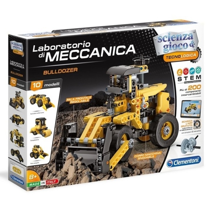Joc Clementoni Stiinta si joaca - Laboratorul de mecanica, Bulldozer