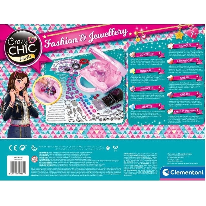 Set confectionare bratari, Crazy Chic, 7 ani+, Multicolor