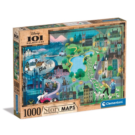 Puzzle Clementoni Story Maps - Disney, Mica Sirena, 1000 piese - eMAG.ro