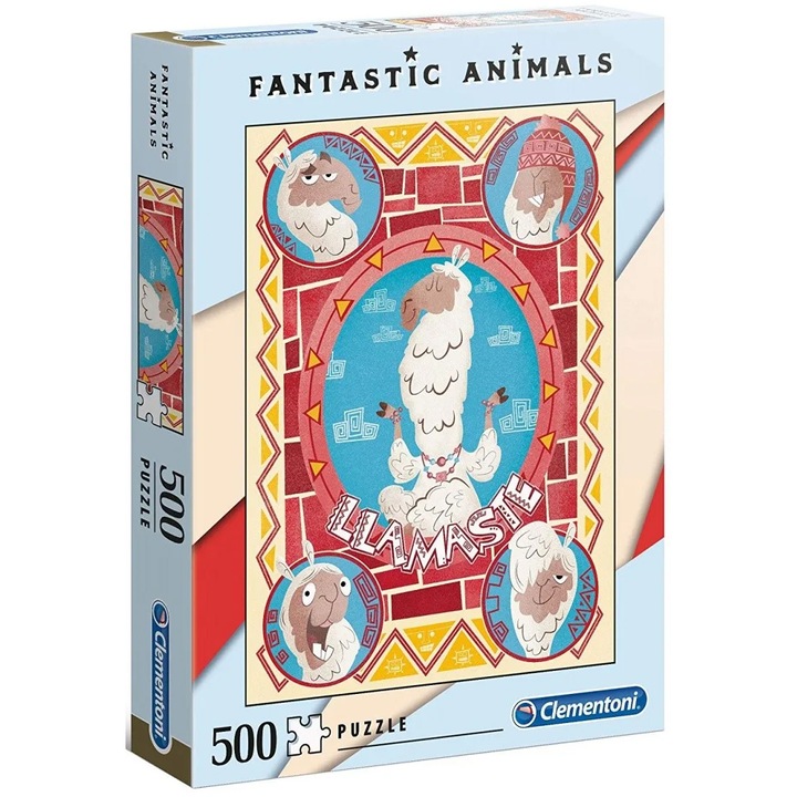 Clementoni Fantastic Animals puzzle Láma, 500 db